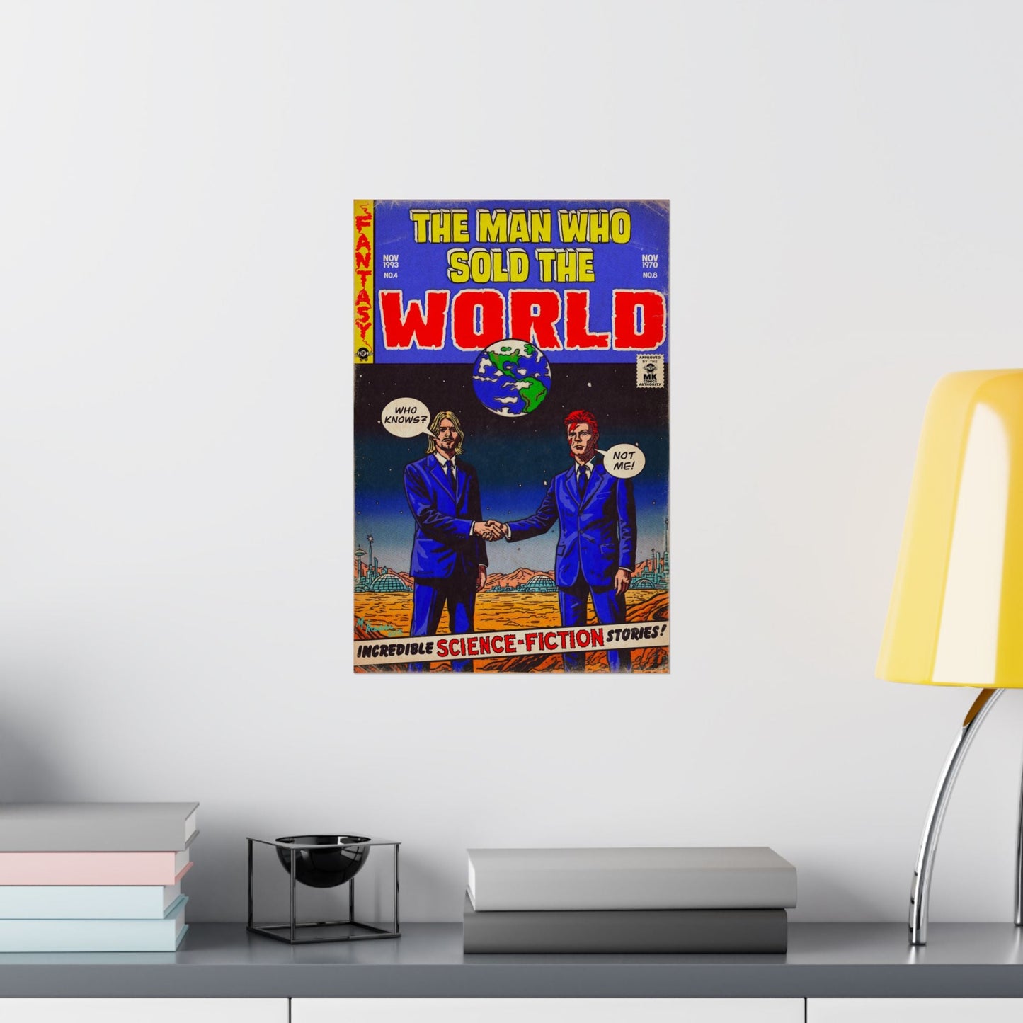 The Man Who Sold The World - Bowie & Cobain - Vertical Matte Posters