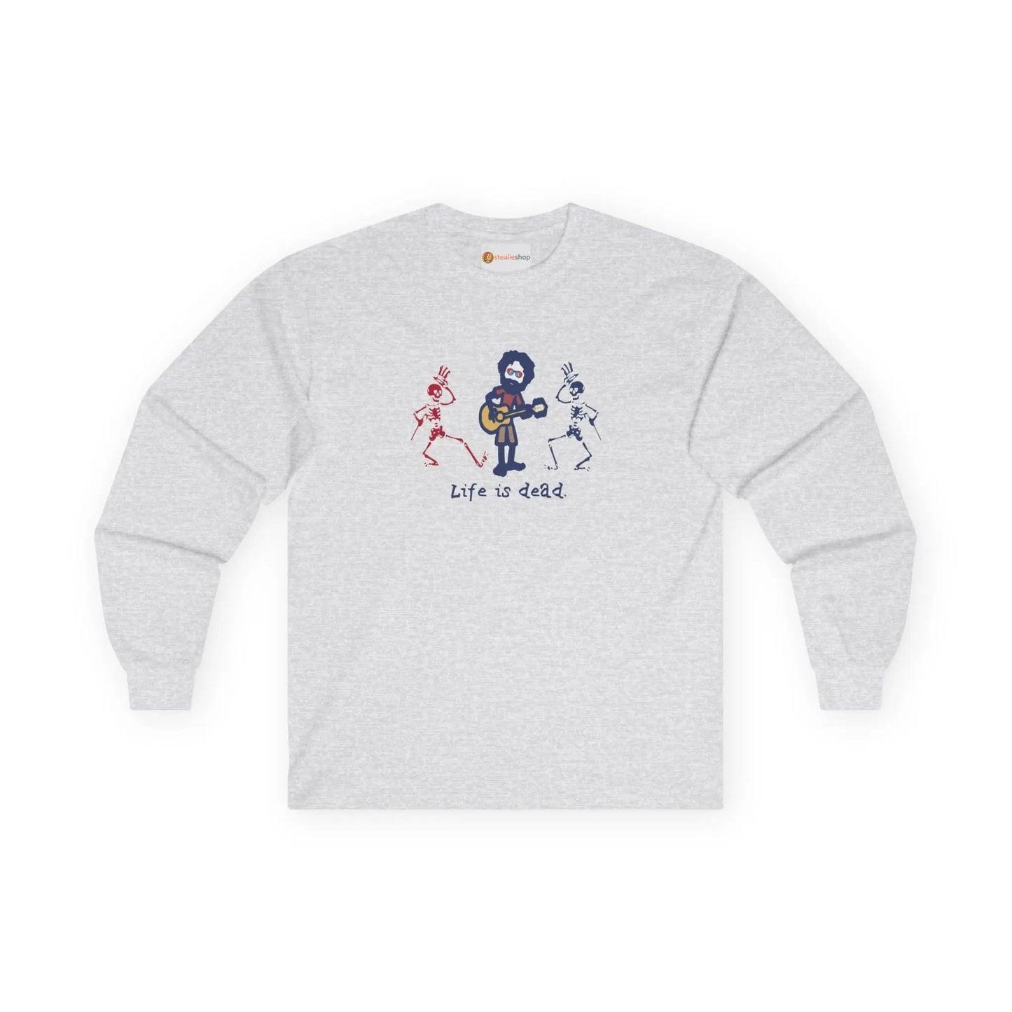 Grateful Dead Long Sleeve Tee Ultra-Cotton Life is Dead Jerry and His Friends