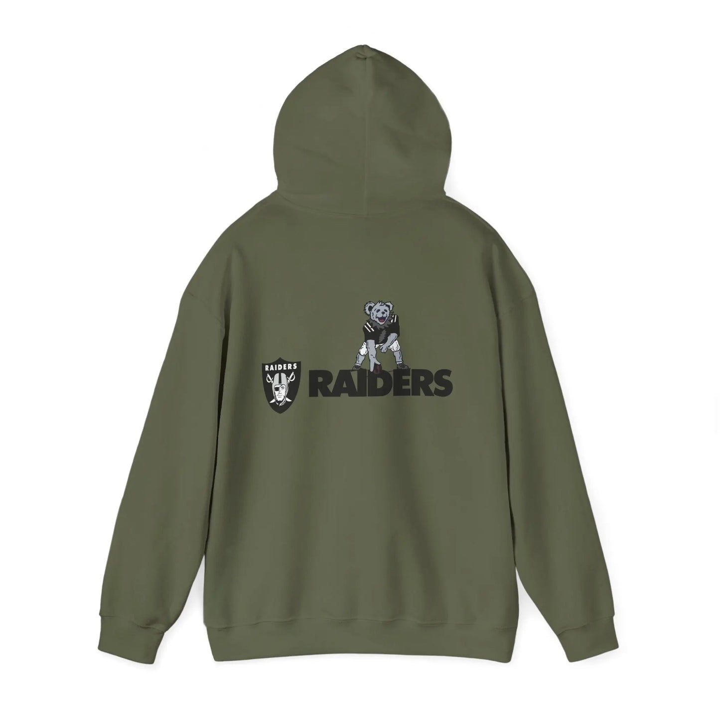 Las Vegas Raiders Dancing Bear Two-Sided Unisex Hoodie The Gridiron Collection