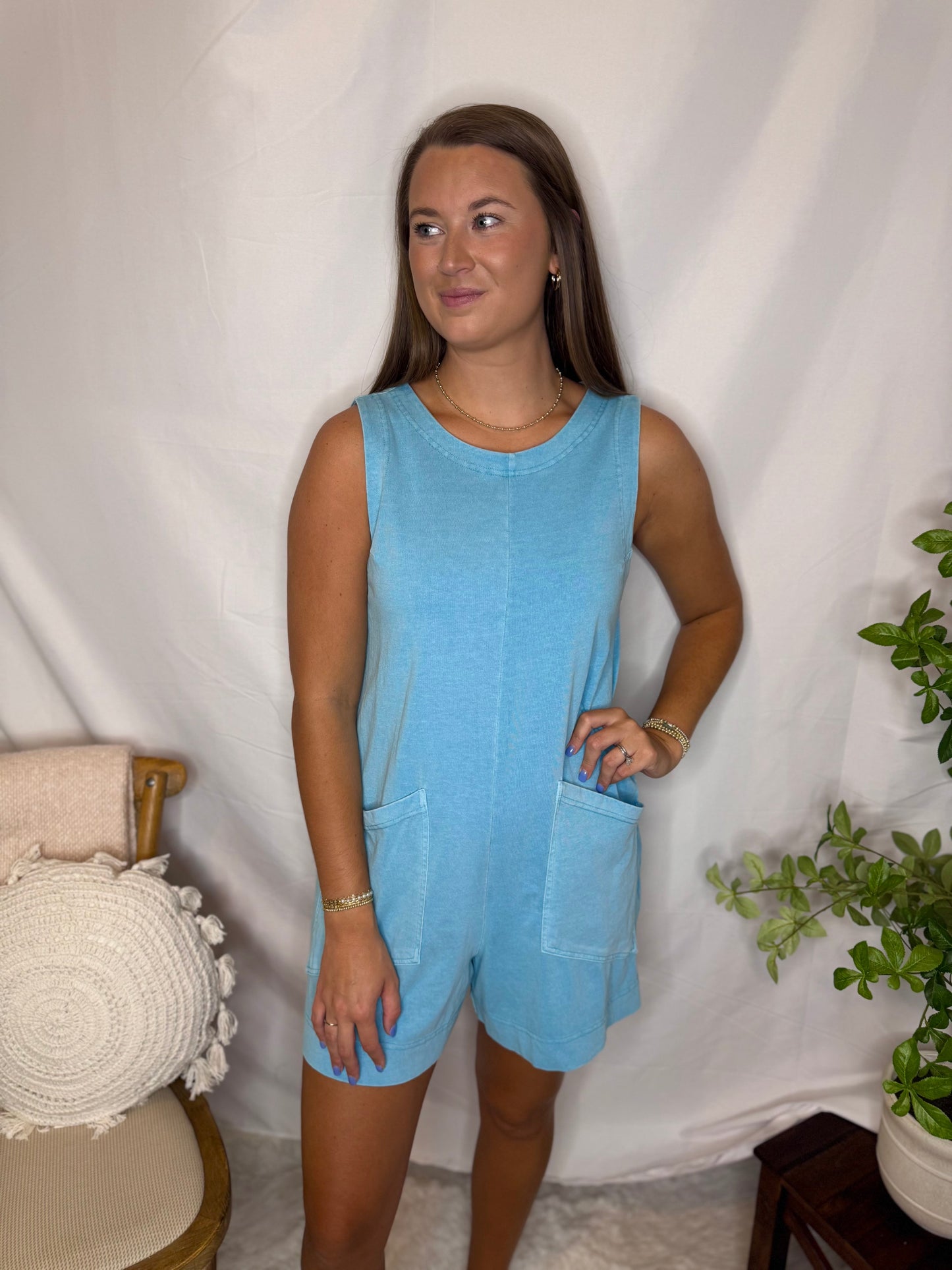 Pocket HYFVE Sleeveless Romper Cotton Sweet Jude Boutique