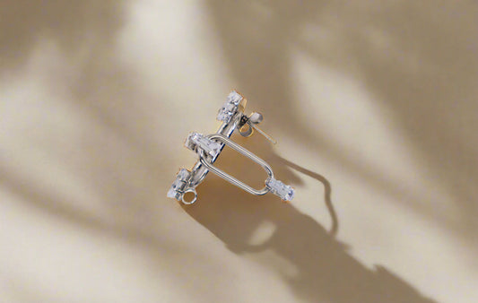 Dazzling Elegance Sparkling Faux Diamond Earrings Le Réussi®