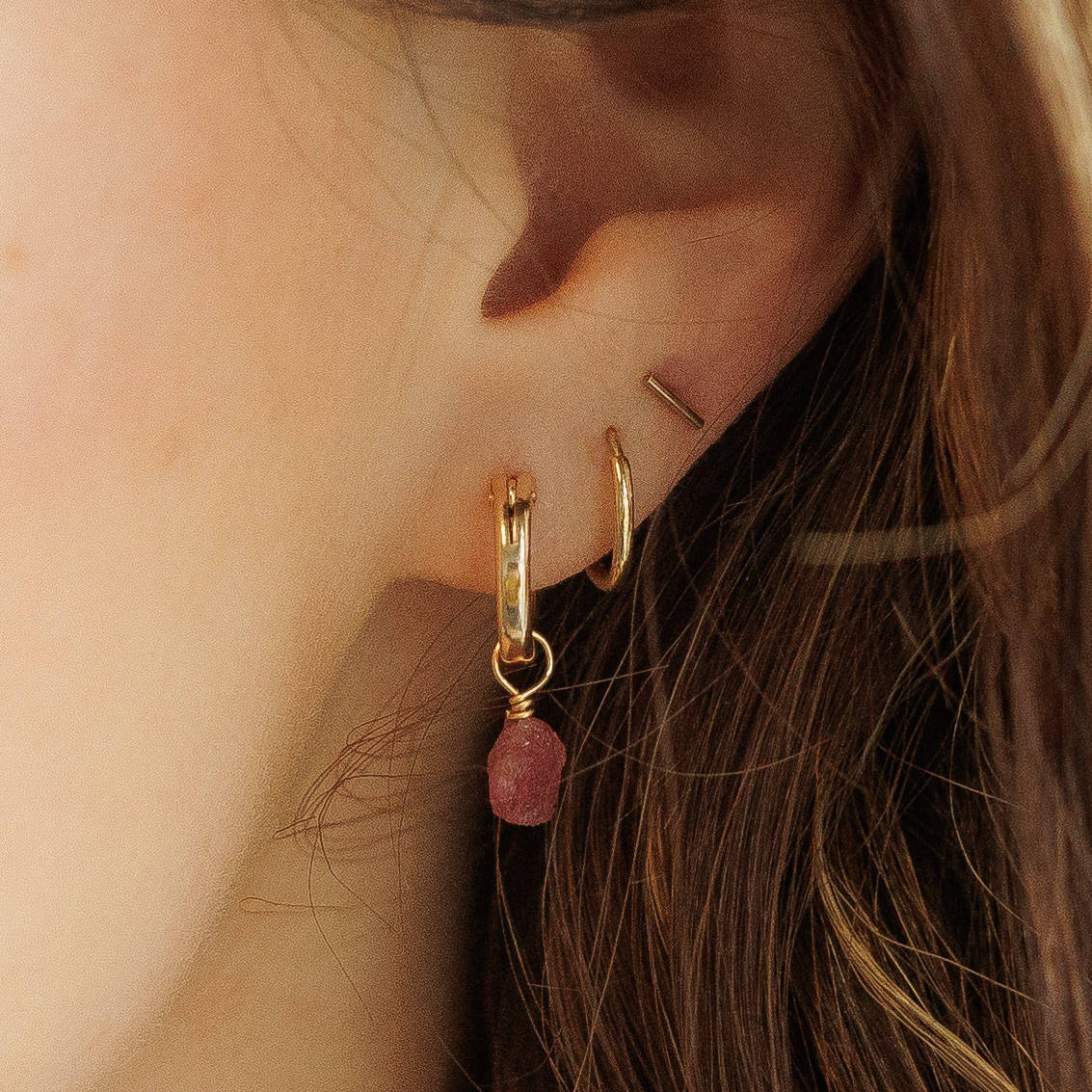 Bar Post Earrings 6mm Stud Earrings Sela Designs