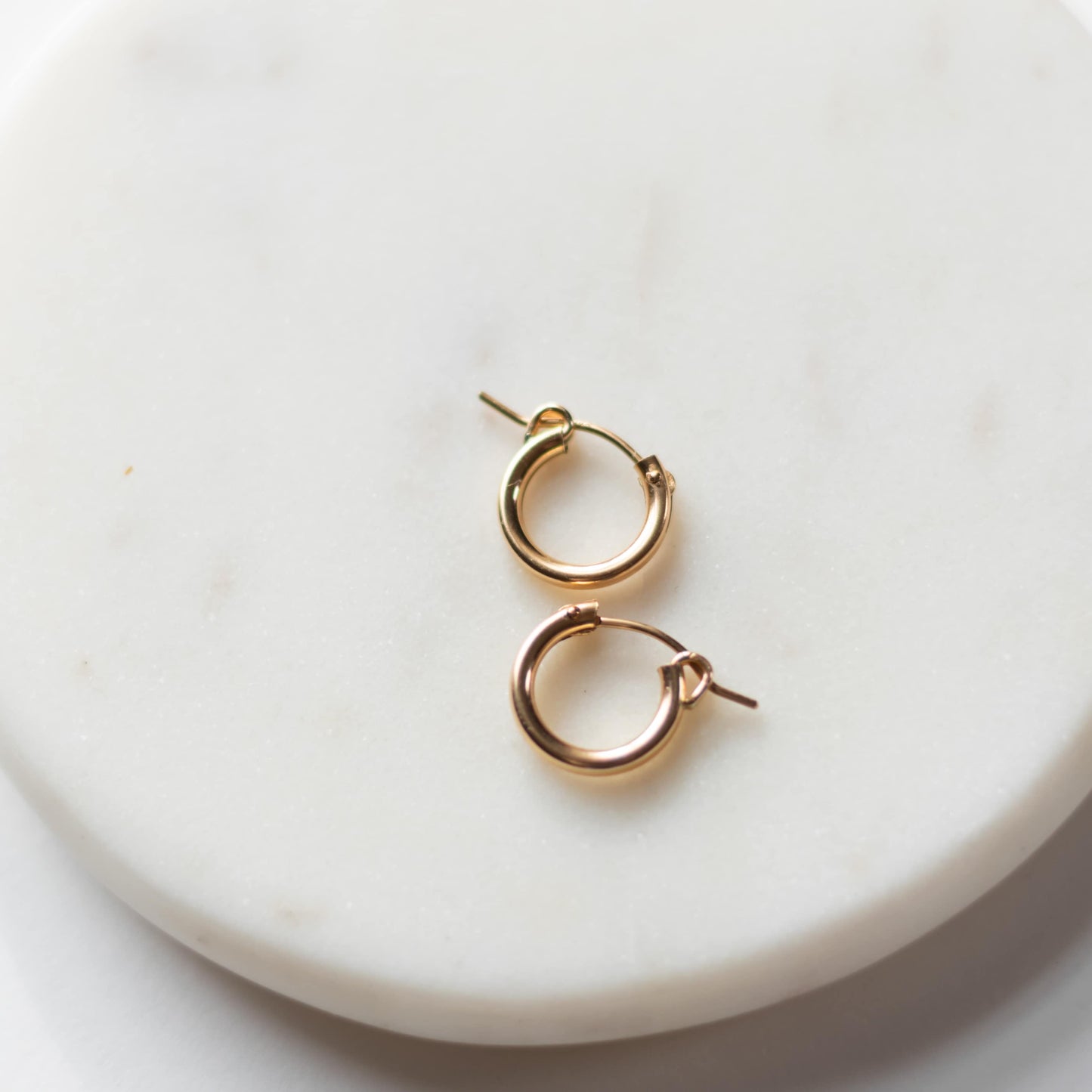 Bold 14k Gold Filled Hoop Earrings Sela Designs