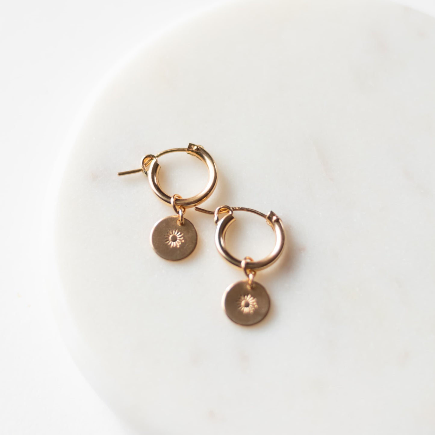 Bold 14k Gold Filled Hoop Earrings Sela Designs