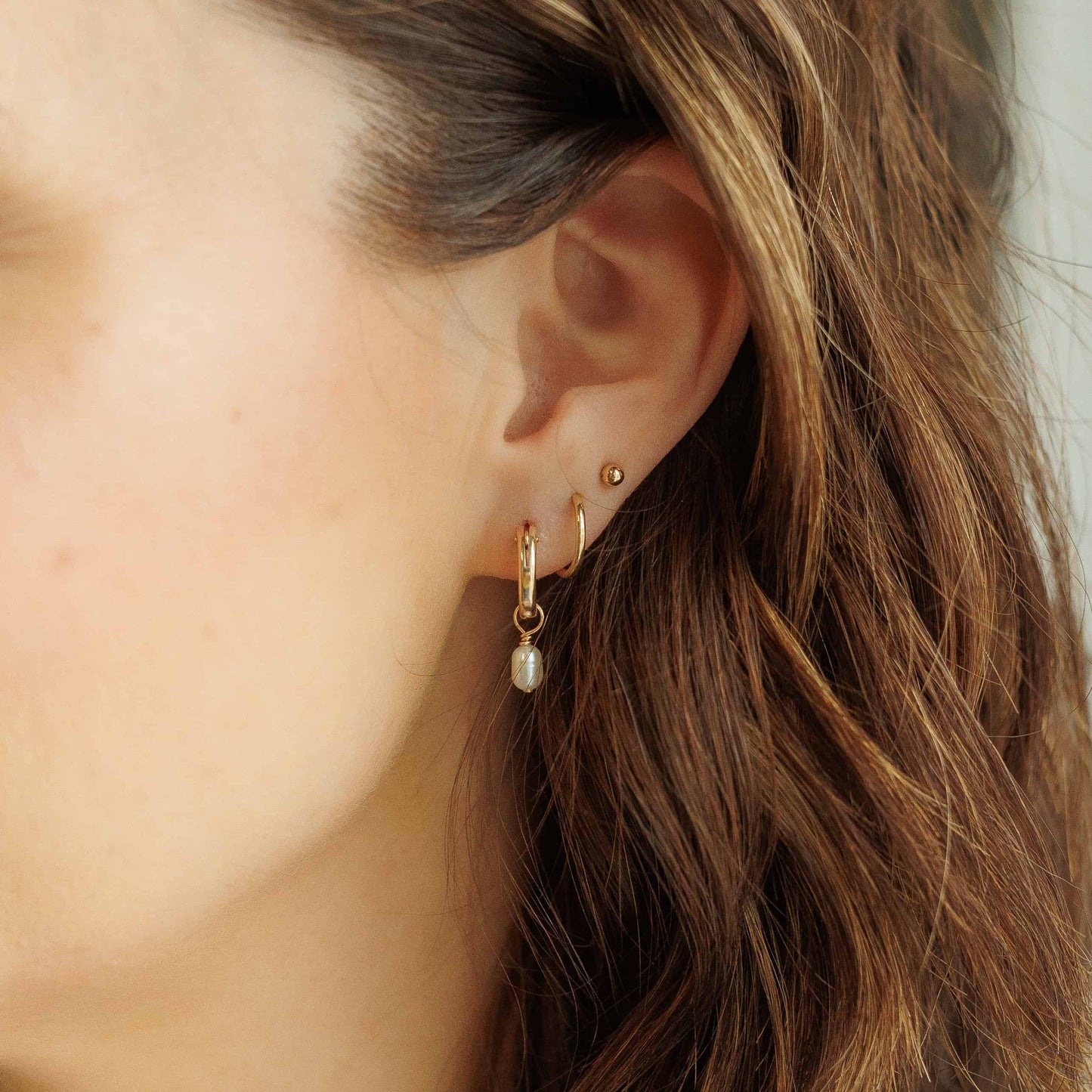 Bold 14k Gold Filled Hoop Earrings Sela Designs