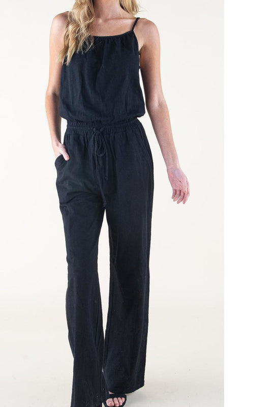 Black Sleeveless Classic Jumpsuit