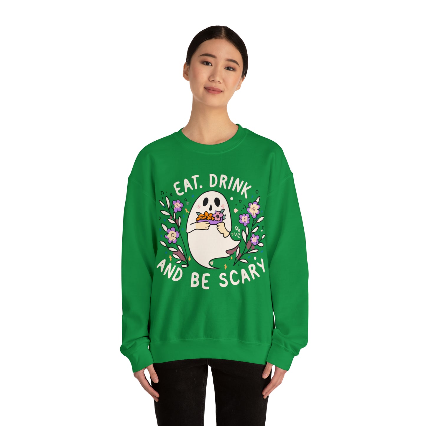 Halloween Eat, Drink and Be Scary Spooky Sweatshirt, Spooky Season Halloween Sweatshirt, Winter Sweatshirt, Spooky Sweatshirt, Halloween Gifts