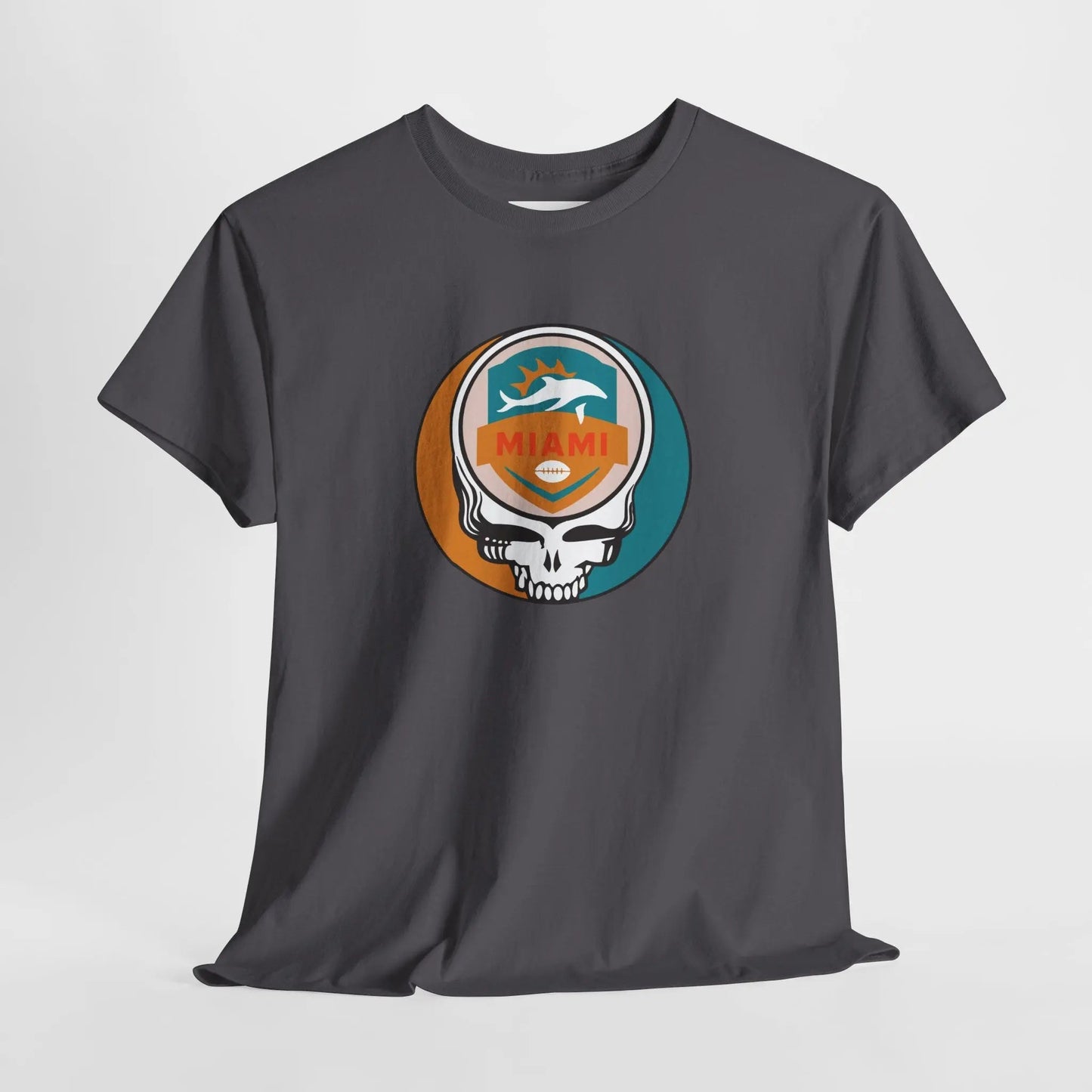Miami Dolphins Steal Your Face Football Edition T-Shirt The Gridiron Collection
