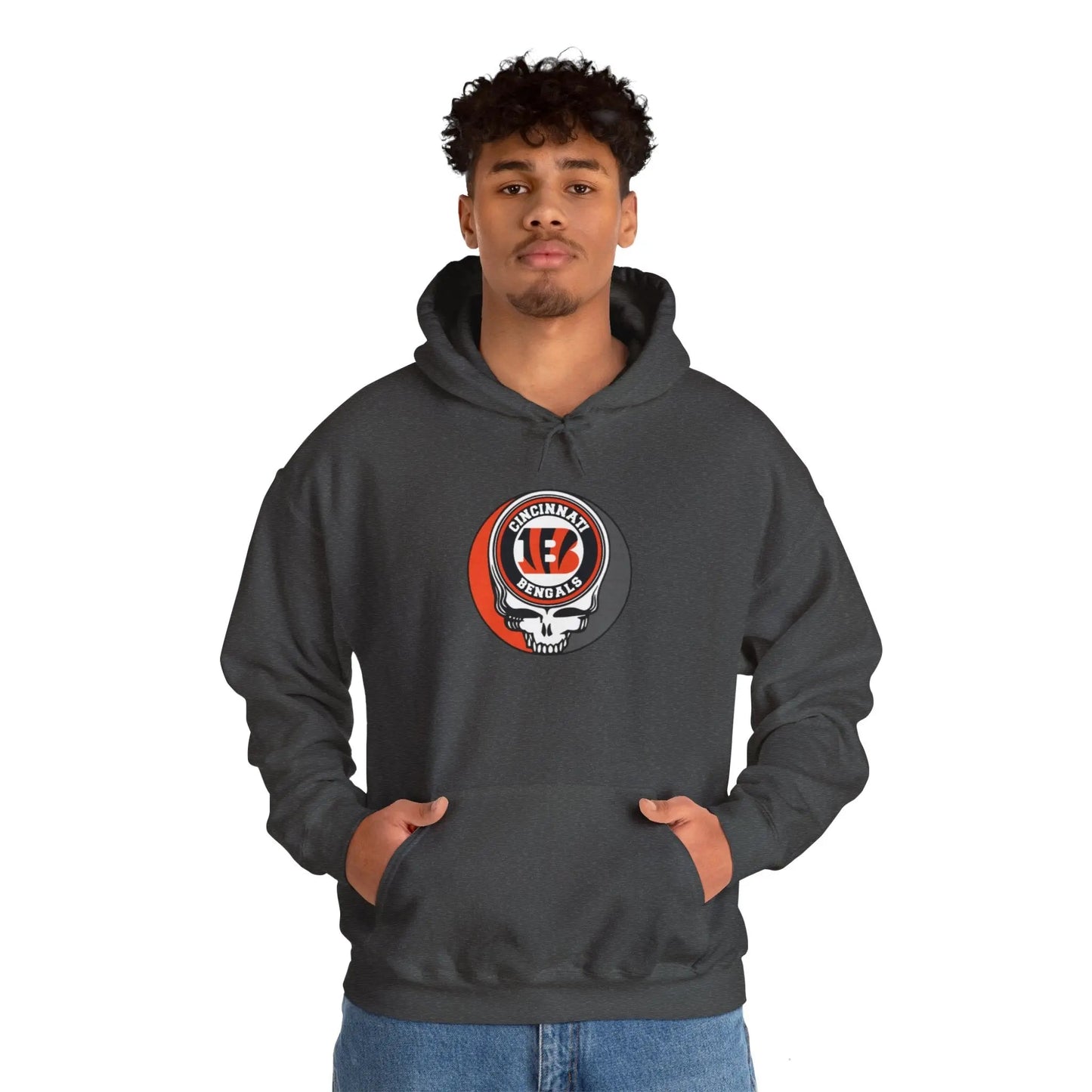 Gridiron Collection Cincinnati Bengals Grateful Dead Steal Your Face Unisex Hoodie