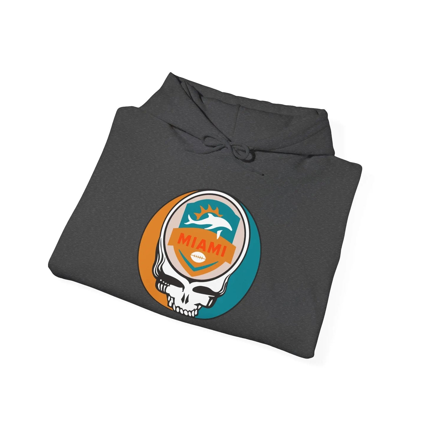 Miami Dolphins Stealie Grateful Dead Hooded Sweatshirt NFL The Gridiron Collection