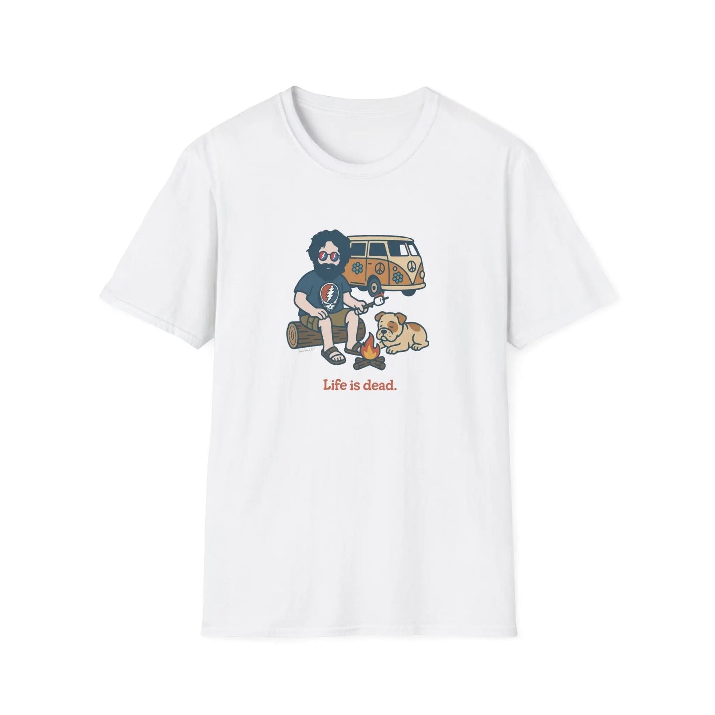 Grateful Dead Life is Dead Soft-Style T-Shirt Campin' Jerry