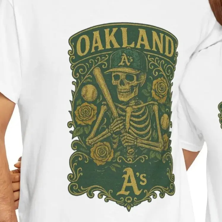 Oakland Baseball Edition Retro Poster Art T-shirt The Ballpark Collection