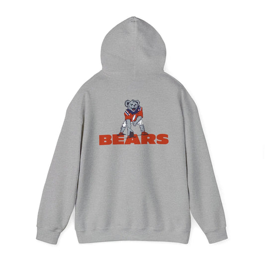 Chicago Bears Dancing Bear Unisex Hoodie Two-Sided The Gridiron Collection