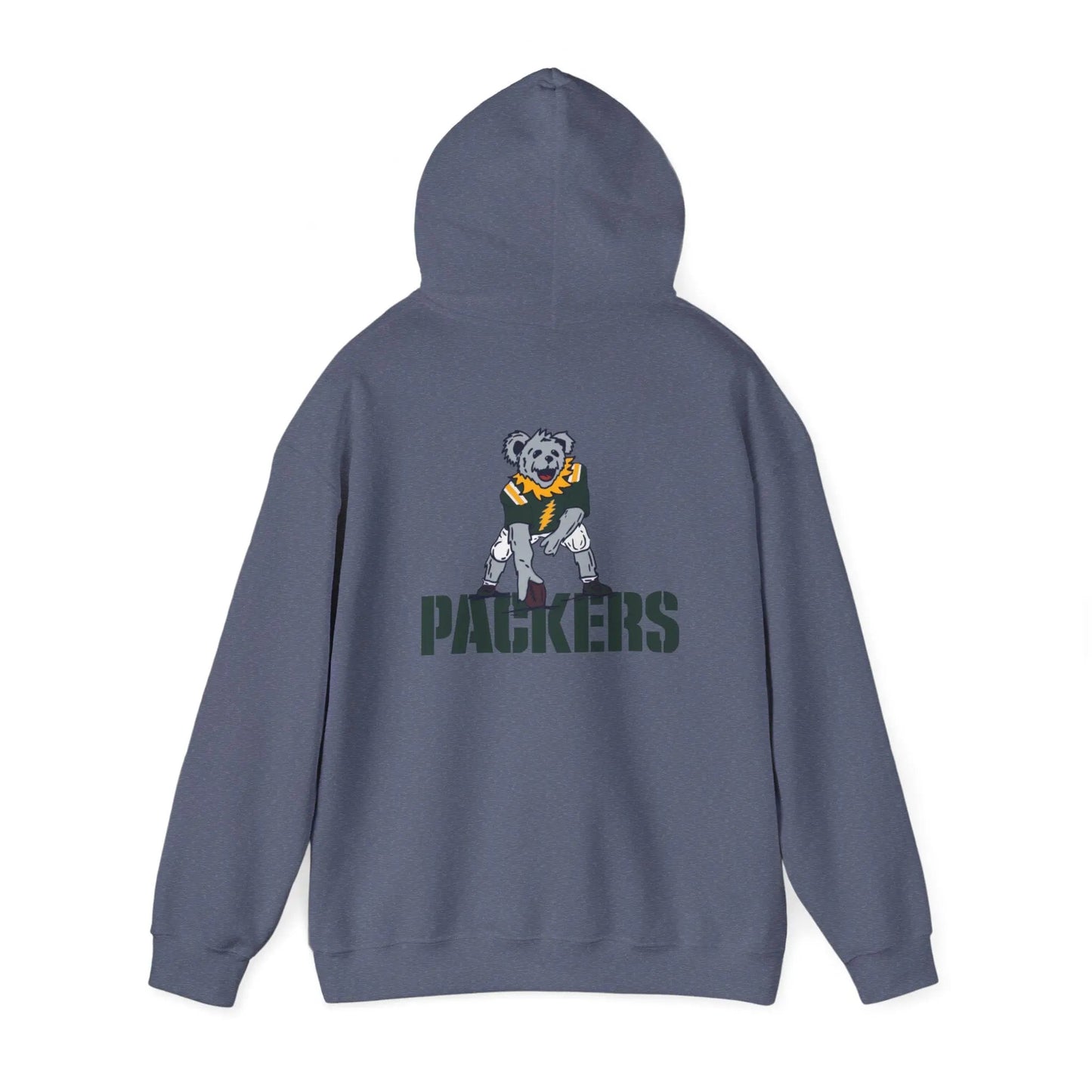 Green Bay Packers Dancing Bear Unisex Hoodie Two-Sided The Gridiron Collection