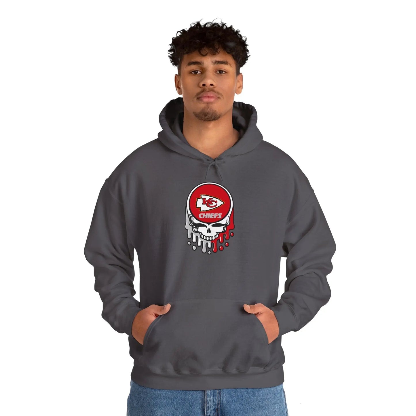 Kansas City Chiefs Grateful Dead Hooded Sweatshirt The Gridiron Collection