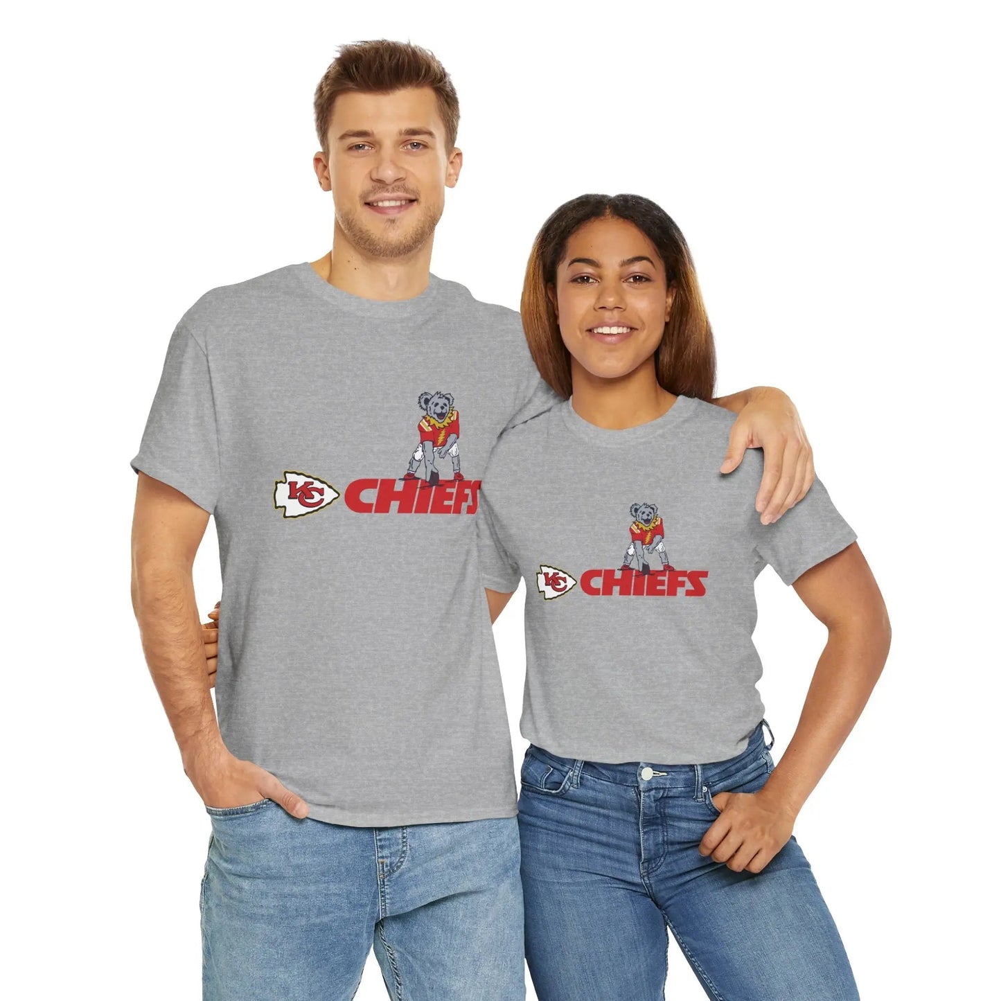 Kansas City Chiefs Dancing Bear Grateful Dead T-Shirt The Gridiron Collection