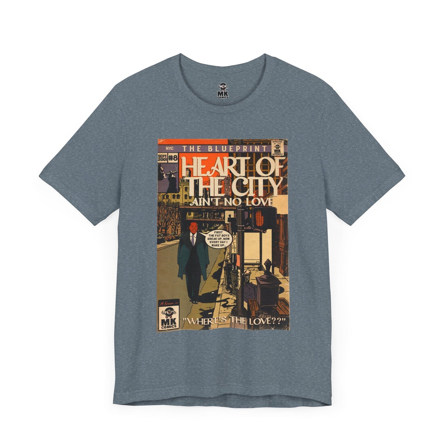 Unisex Jersey Short Sleeve Tee Soft Cotton Heart of the City