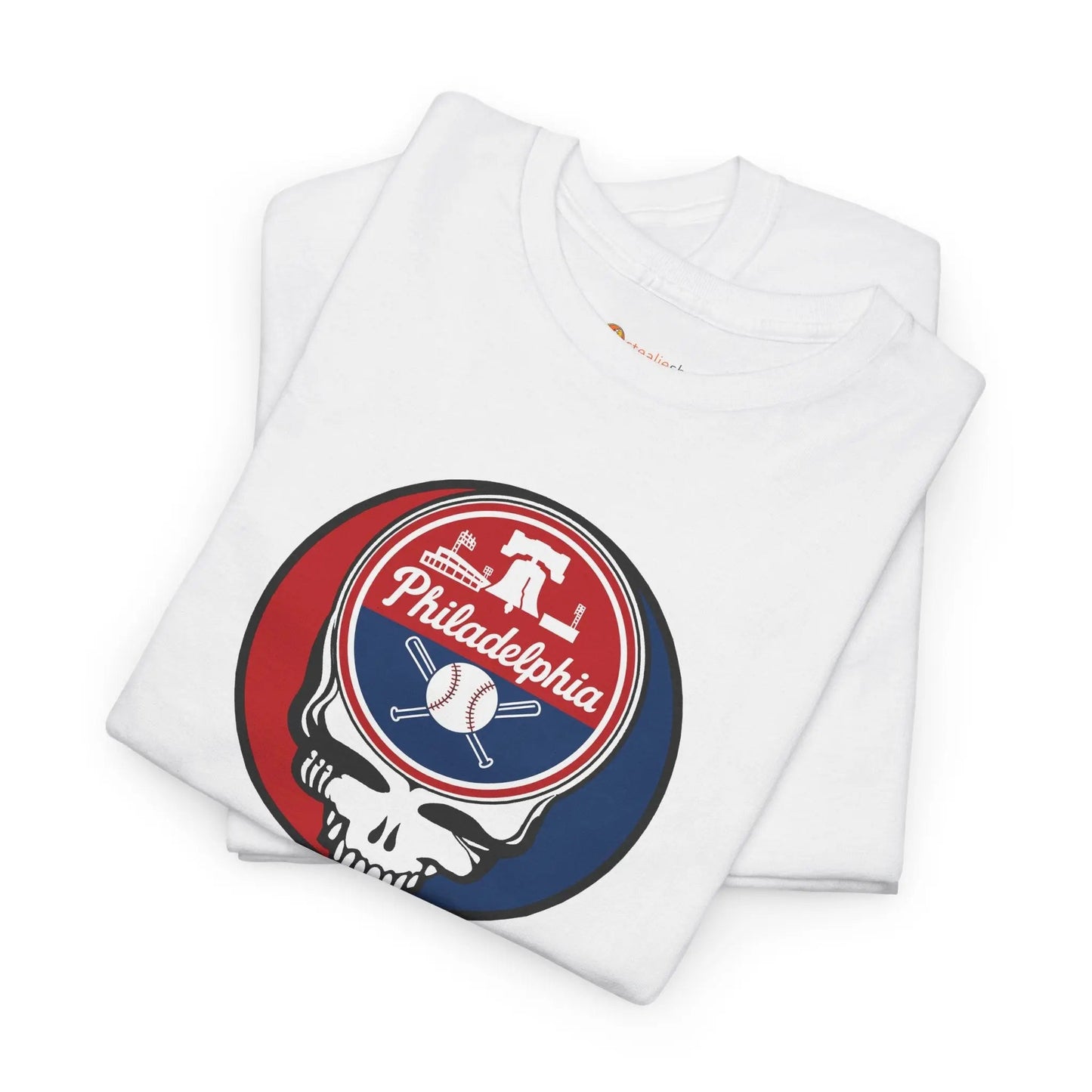 Philadelphia Phillies Grateful Dead Steal Your Face T-Shirt Ballpark Collection MLB