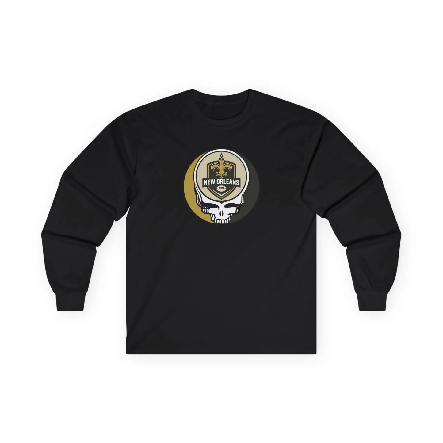 Ultra Cotton Long Sleeve Tee Eco-friendly Vintage Weight The Gridiron Collection New Orleans Saints Stealie