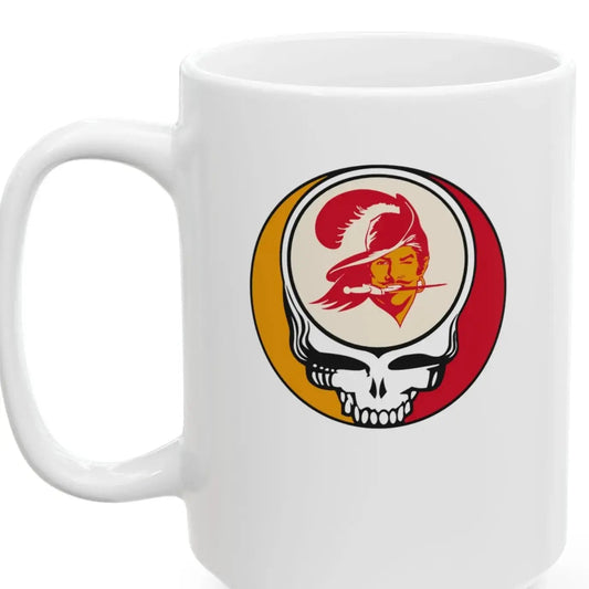 Tampa Bay Bucaneers Stealie Ceramic Coffee Mug 15oz NFL