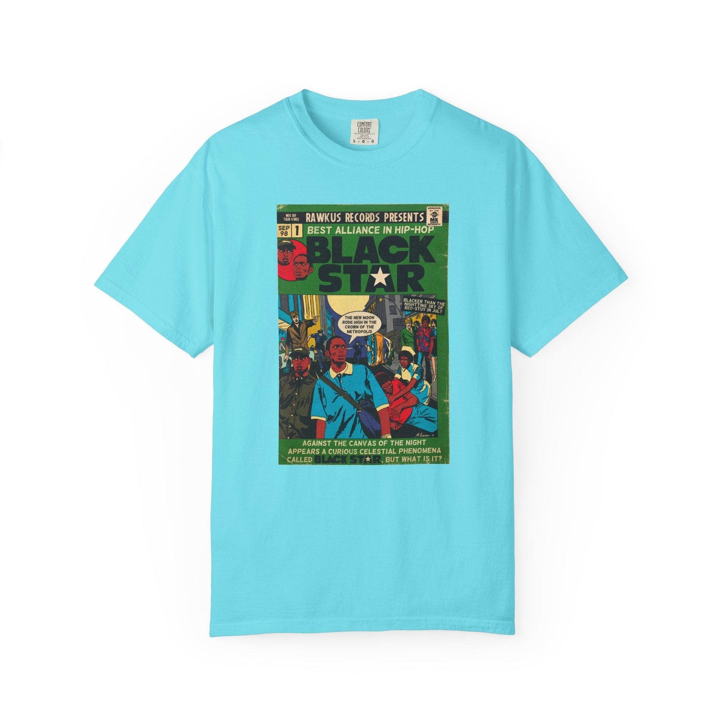 Black Star Unisex Comfort Colors T-shirt 100% Ring-Spun Cotton