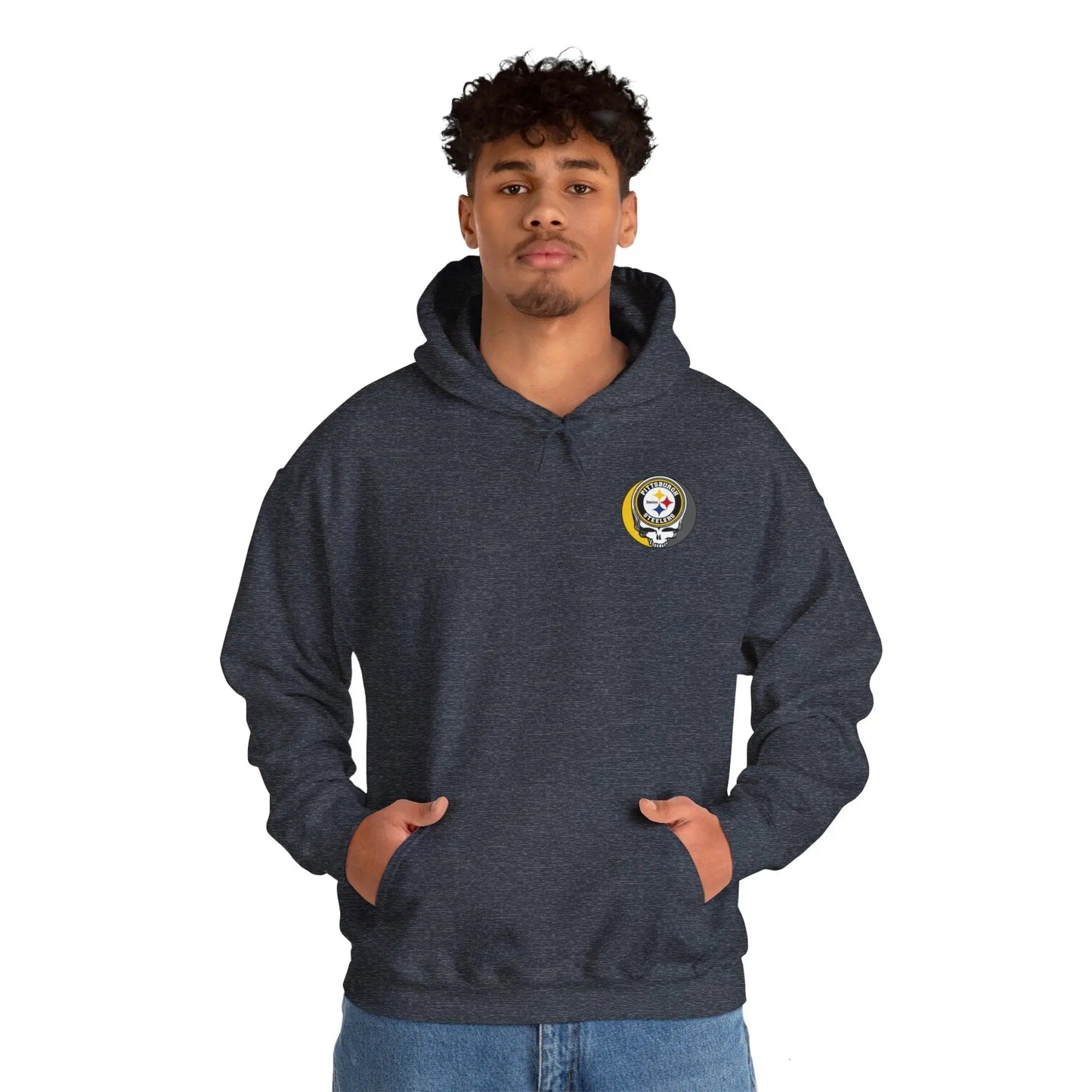 Pittsburgh Steelers Dancing Bear Two-Sided Unisex Hoodie The Gridiron Collection