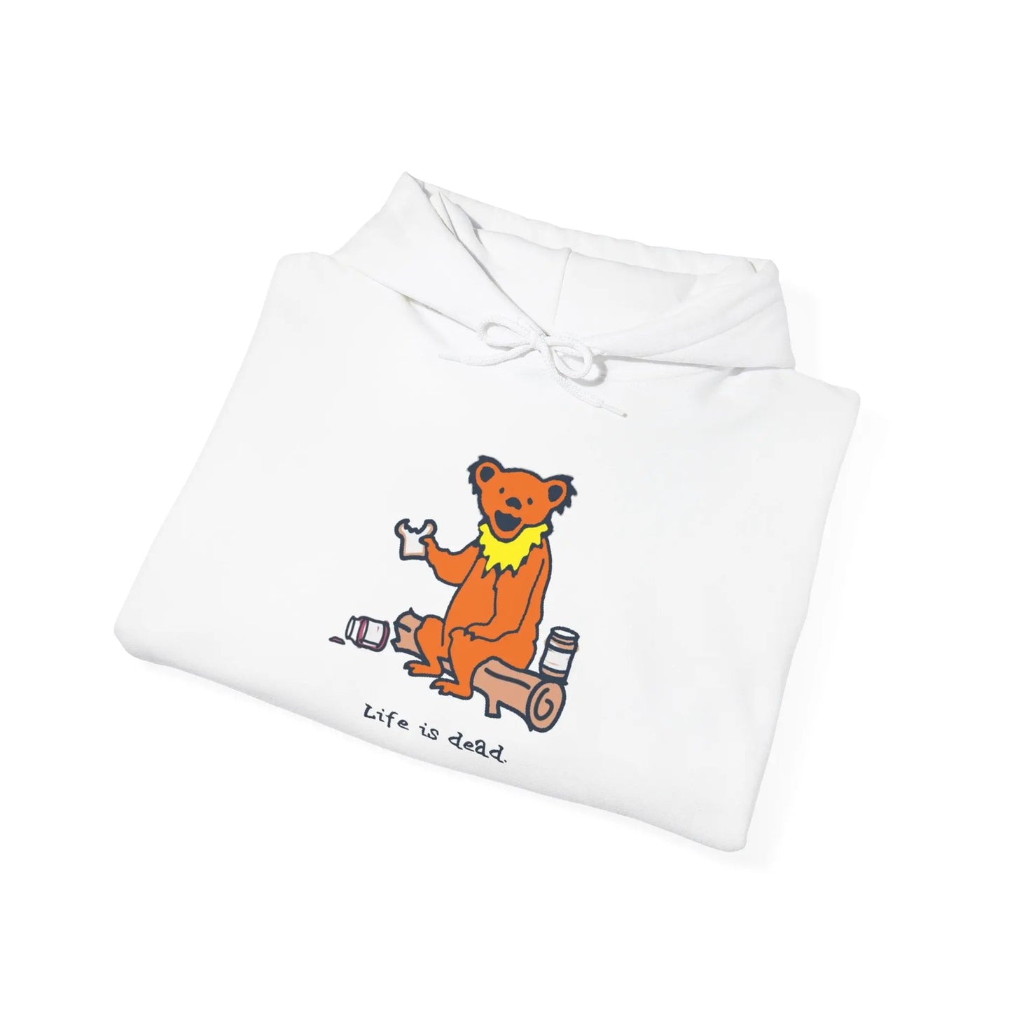 Life is dead Snackin' Bear Unisex Hoodie Grateful Dead