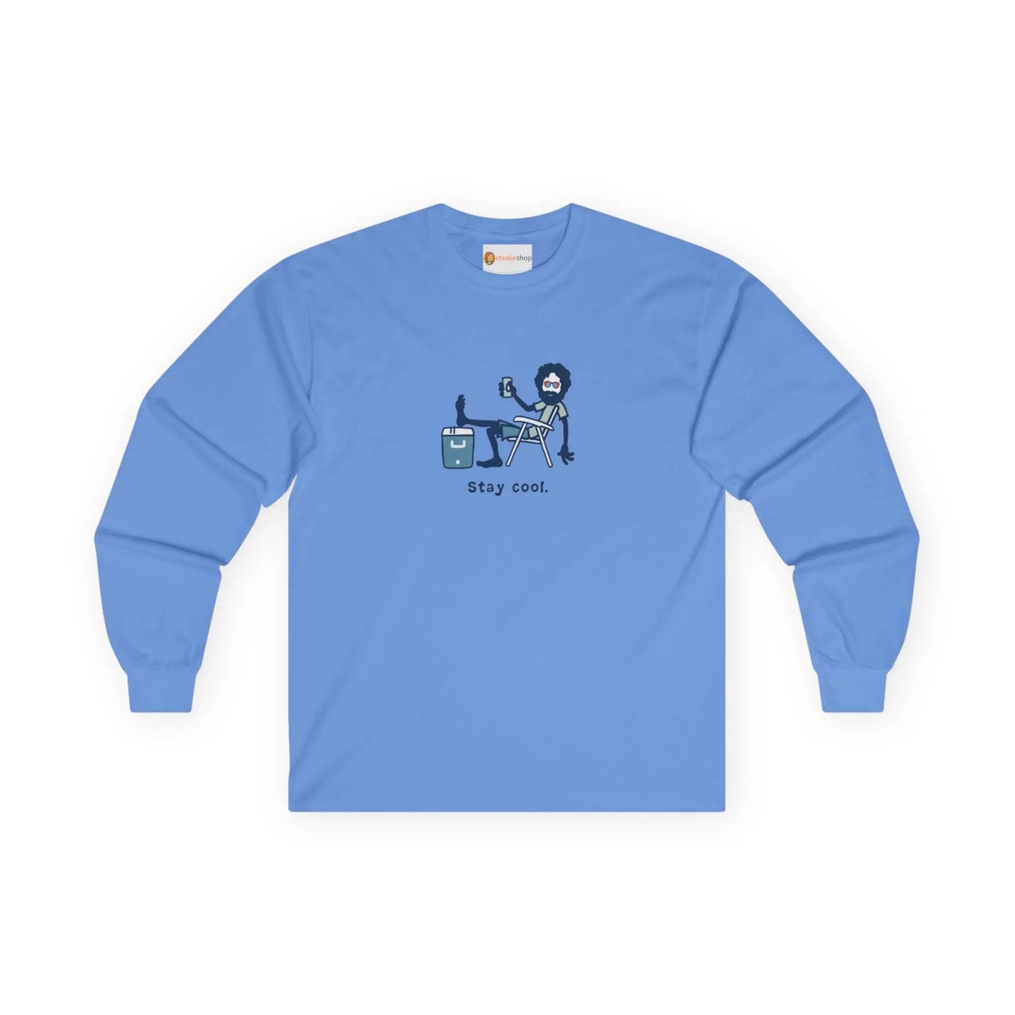 Grateful Dead Ultra-Cotton Long Sleeve Tee Life is dead Stay Cool Jerry