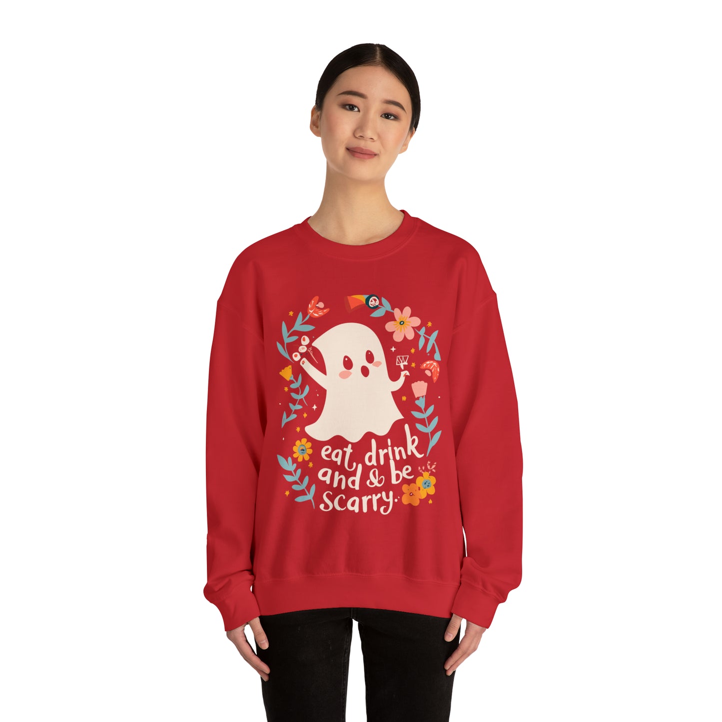 Spooky Eat, Drink and Scary Halloween Sweatshirt, Spooky Season Halloween Sweatshirt, Halloween Costume, Spooky Sweatshirt, Halloween Gifts