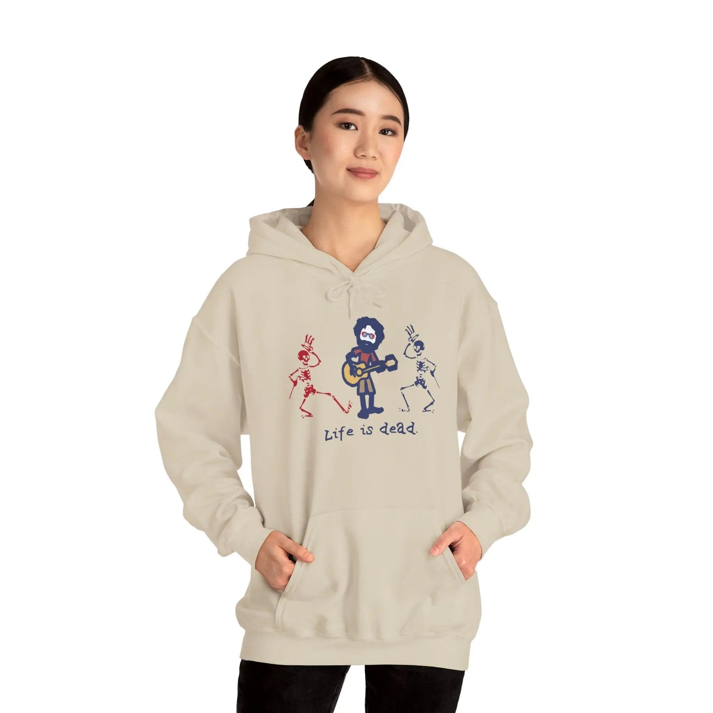 Grateful Dead Unisex Hoodie Life is dead Jerry and His Friends
