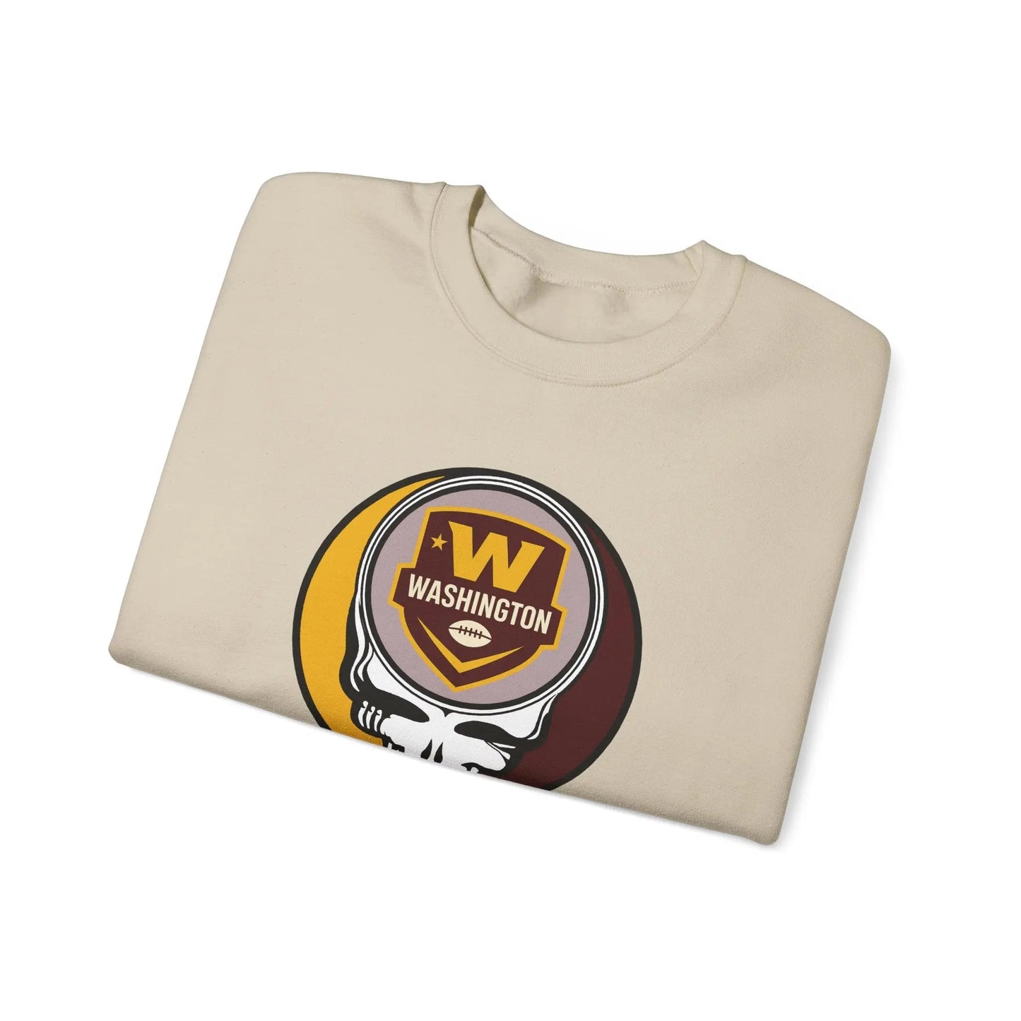 Washington Commanders Grateful Dead Stealie Crewneck Sweatshirt The Gridiron Collection NFL