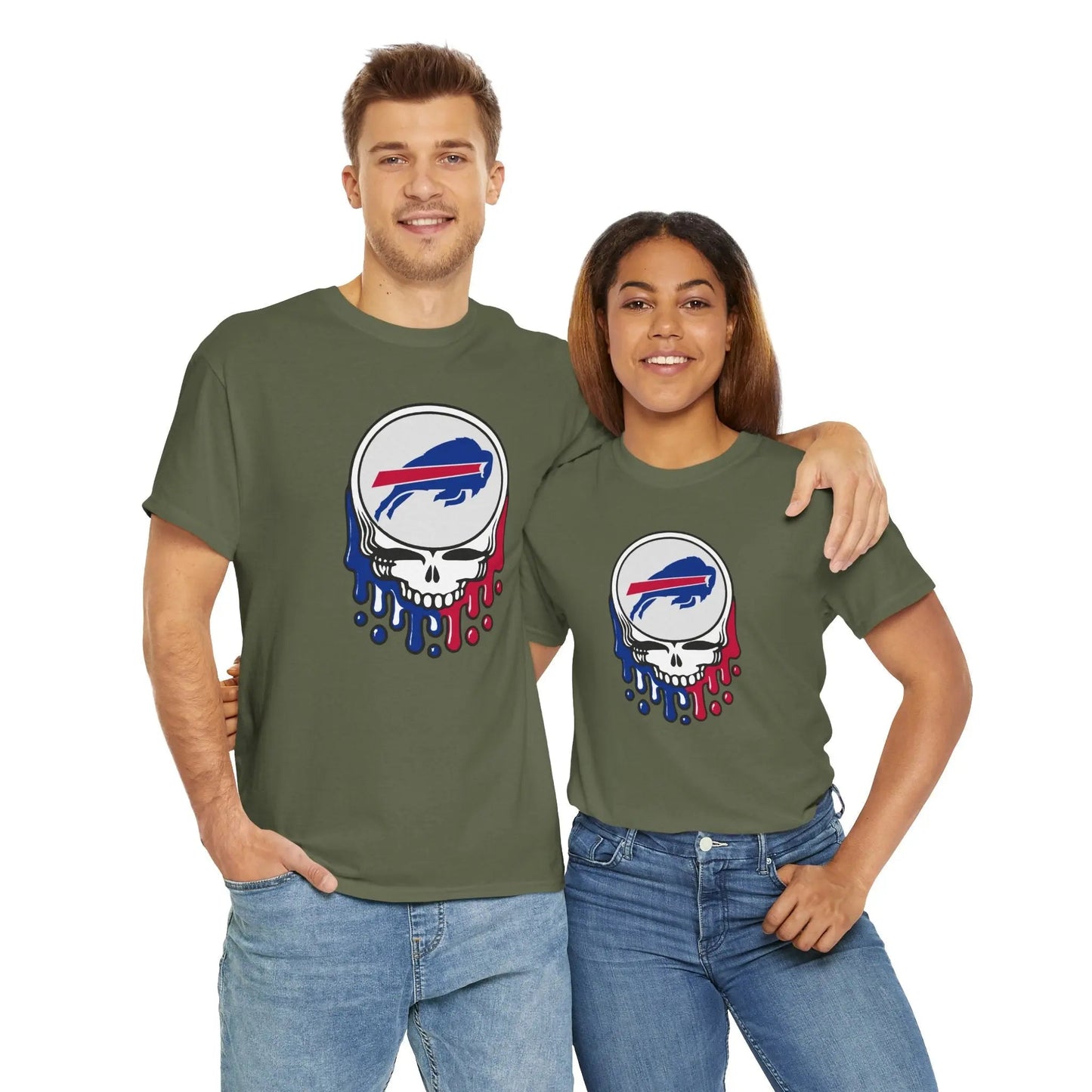 Buffalo Bills Dripping Stealie T-Shirt NFL The Gridiron Collection
