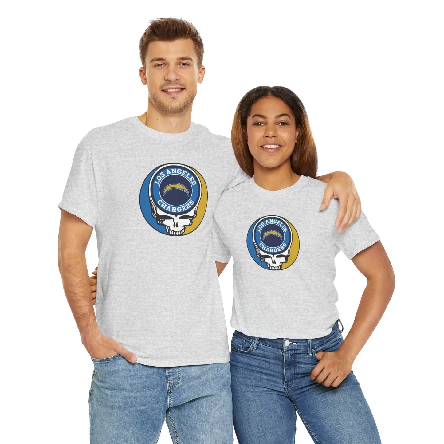 Los Angeles Chargers Grateful Dead Steal Your Face T-Shirt The Gridiron Collection