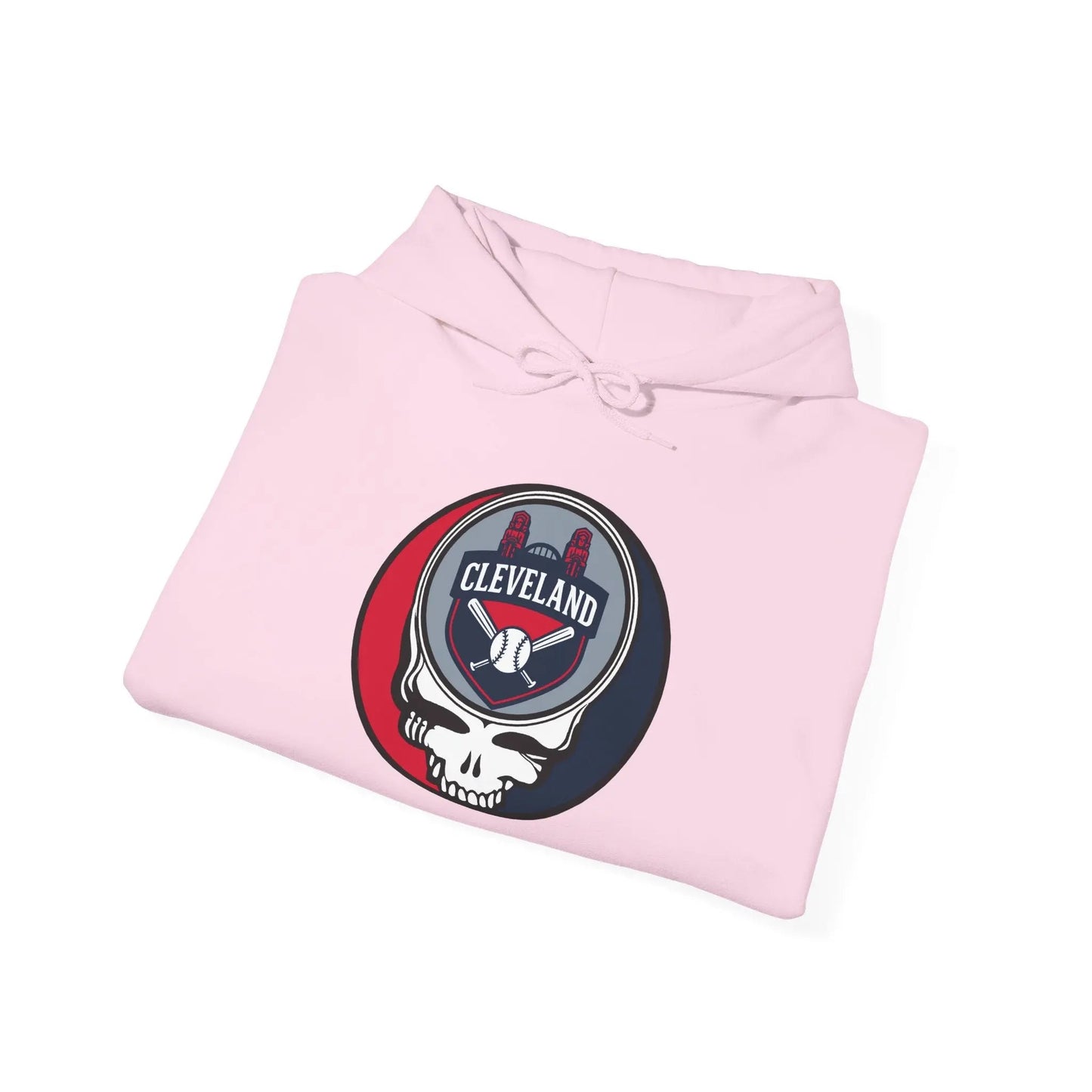 Grateful Dead Unisex Heavy Blend Hoodie Cleveland Baseball Edition The Ballpark Collection