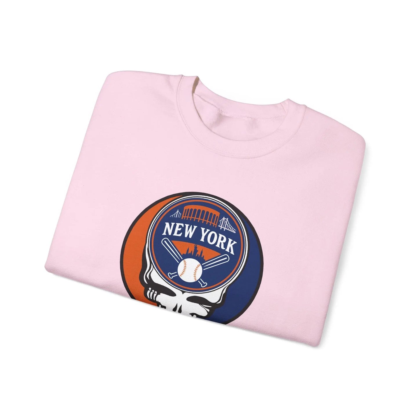 Grateful Dead Stealie Crewneck Sweatshirt Unisex Heavy Blend MLB The Ballpark Collection