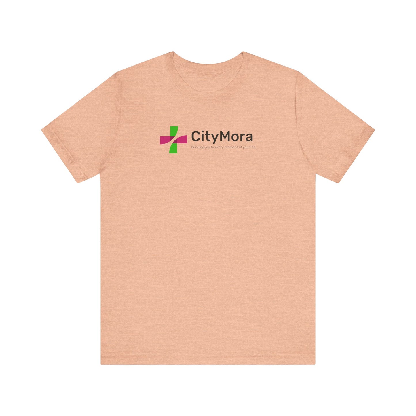 Casual Unisex Tee - 'CityMora' Motivational Short Sleeve Shirt