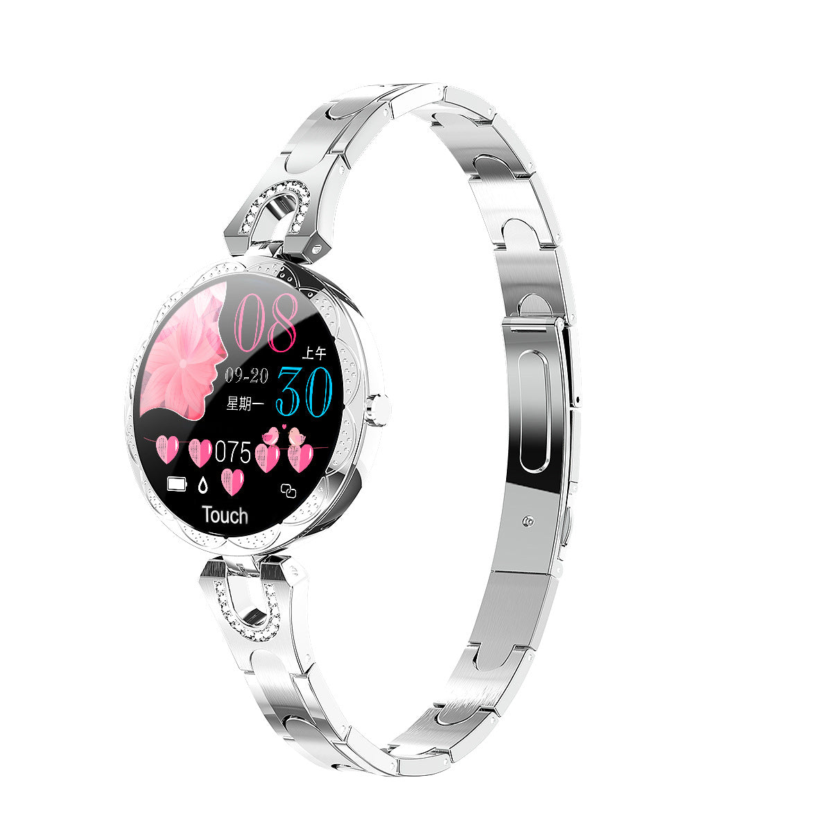 Fashion Women's Waterproof Smart Watch Heart Rate Monitor Sports Smartwatch