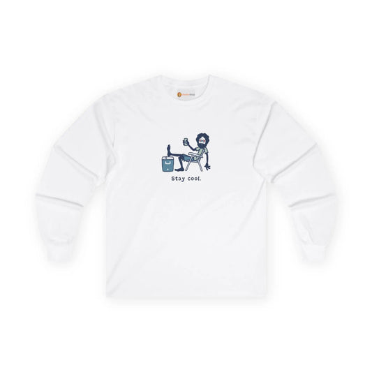 Grateful Dead Ultra-Cotton Long Sleeve Tee Life is dead Stay Cool Jerry