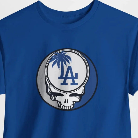 Los Angeles Dodgers Steal Your Face Baseball T-Shirt Grateful Dead