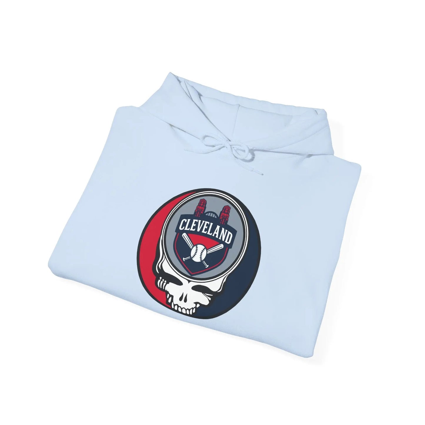 Grateful Dead Unisex Heavy Blend Hoodie Cleveland Baseball Edition The Ballpark Collection