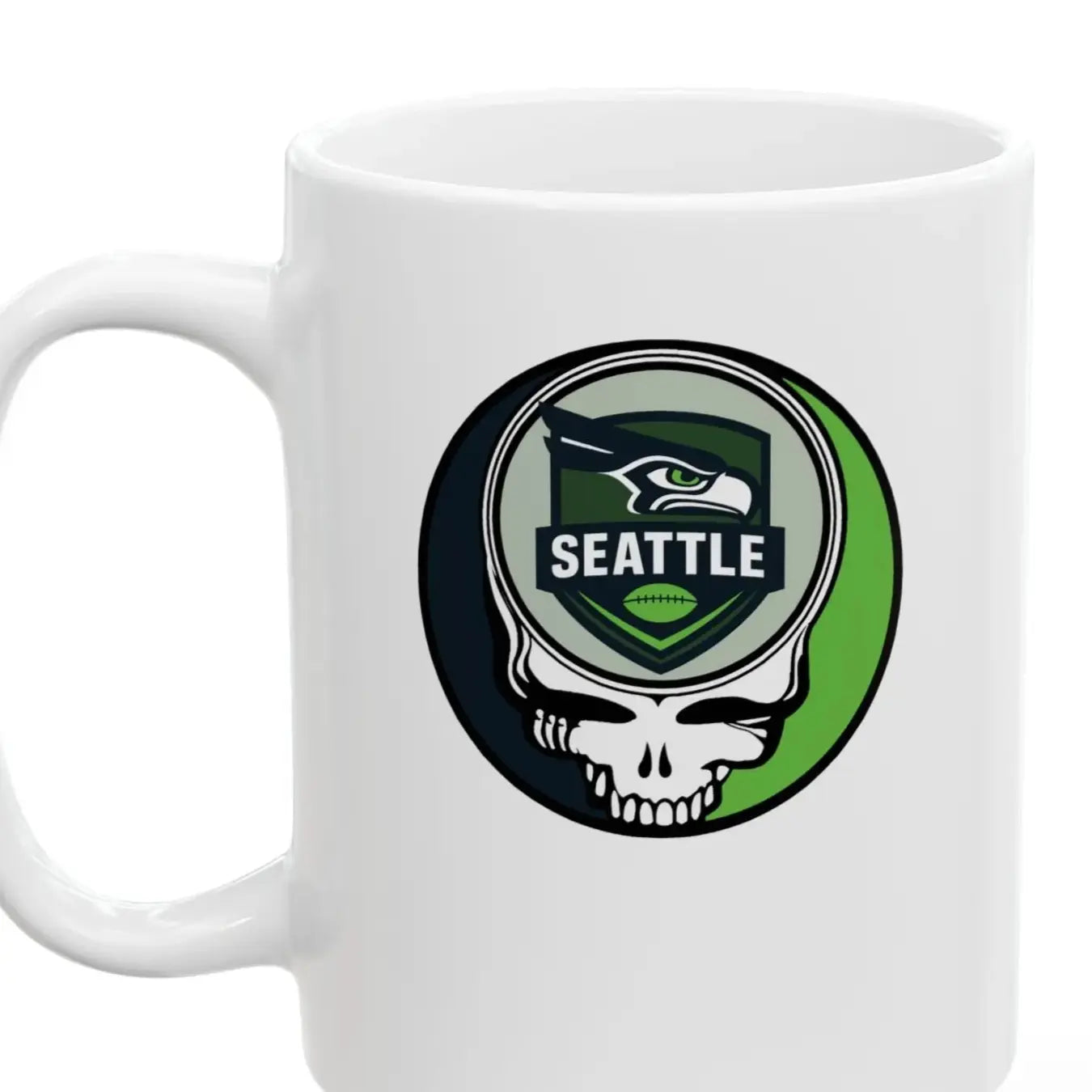 Seattle Seahawks Stealie Ceramic Coffee Mug 15ounce NFL