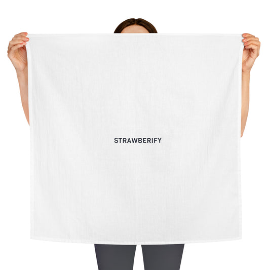 Modern Kitchen Tea Towel - 'Strawberify' Minimalist Design