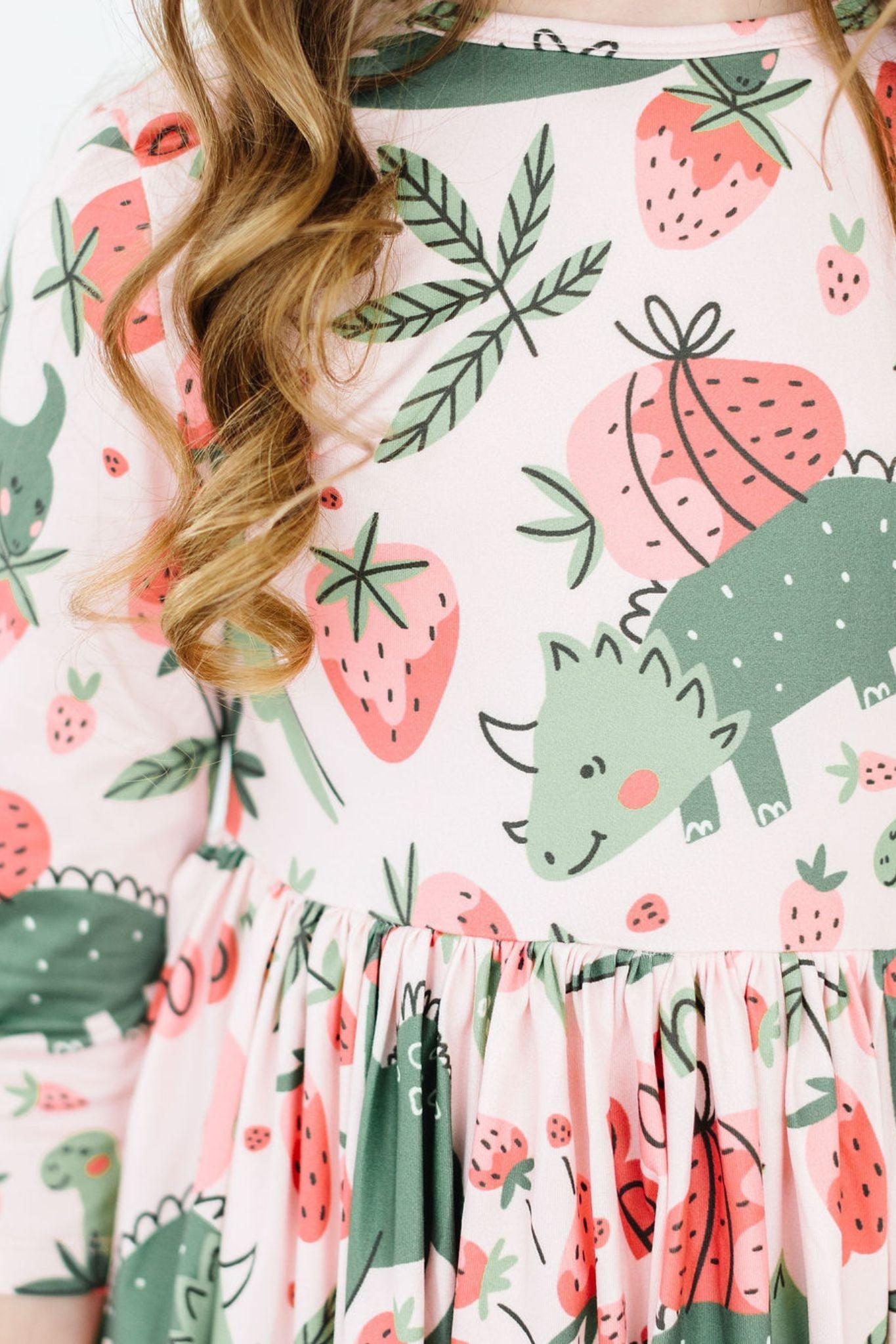 Twirl Dress 3/4 Sleeve Pocket Hear Me Roar Mila & Rose