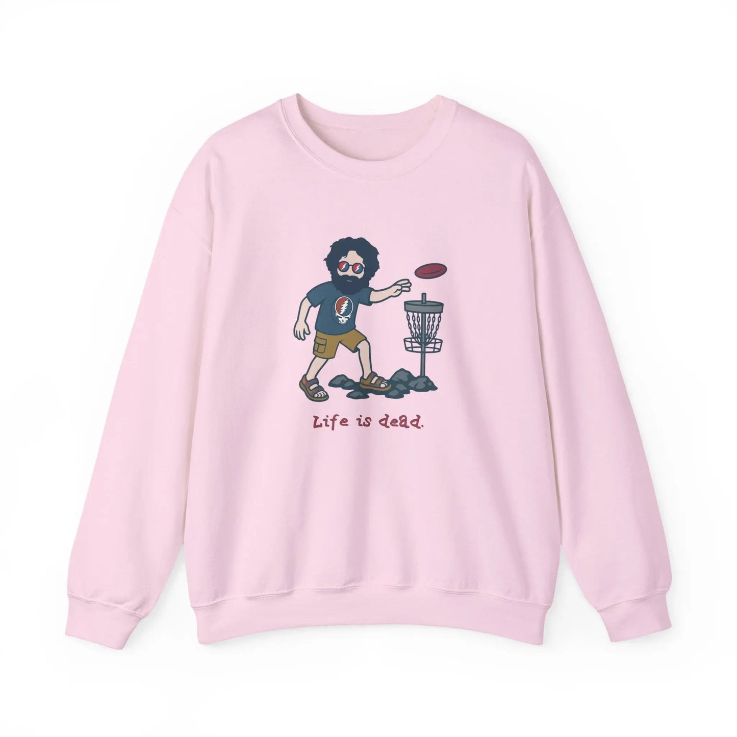Disc Golfin' Jerry Life is dead Crewneck Sweatshirt