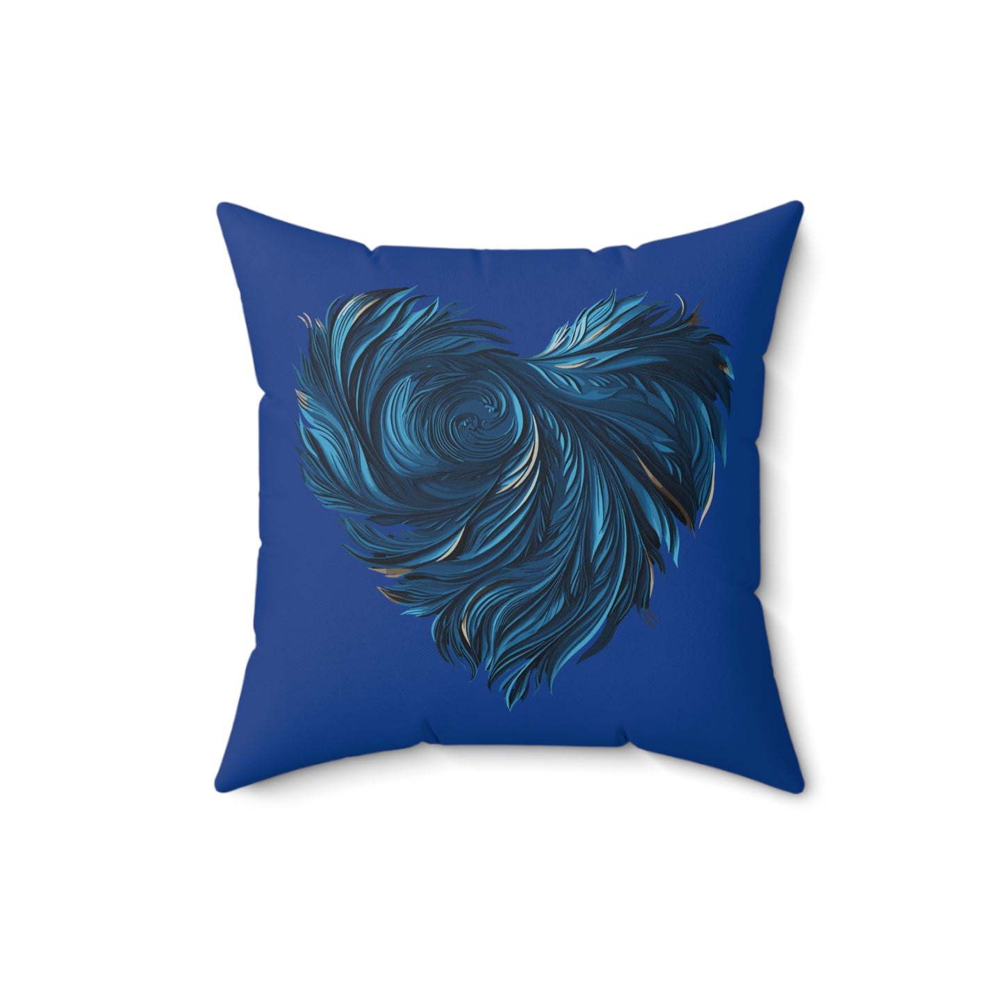 Valentine's day best home decor Dark blue Spun Polyester Square Pillow