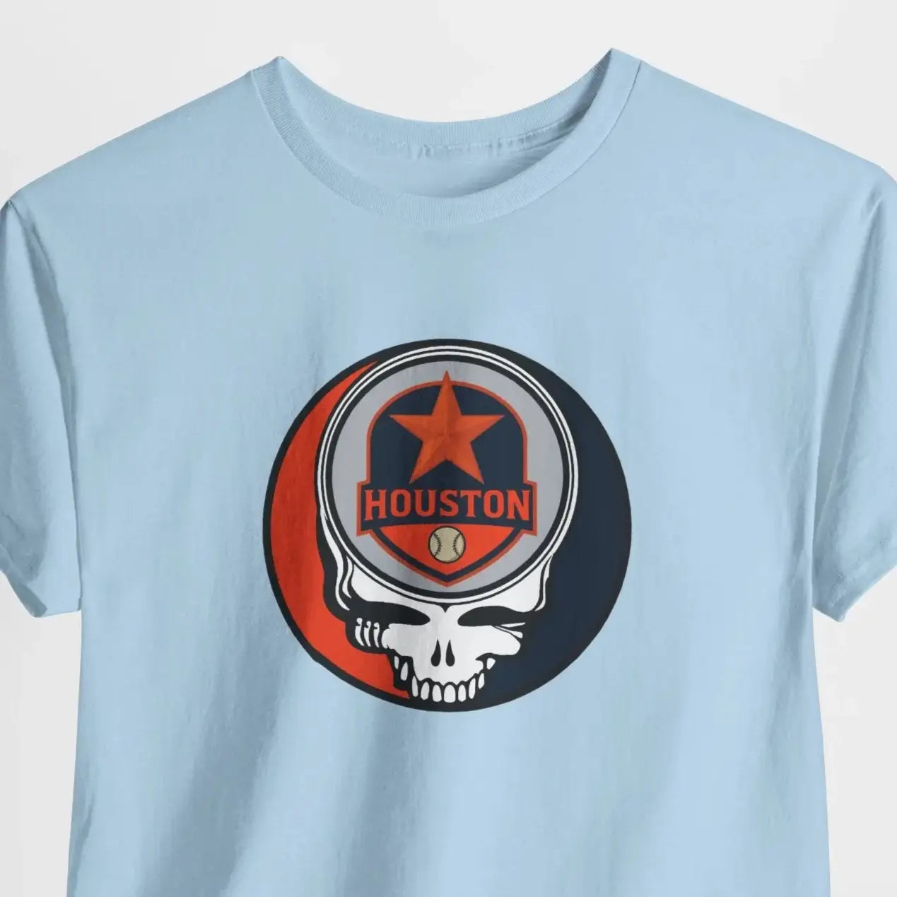 Houston Astros Grateful Dead Steal Your Face Baseball Edition T-Shirt