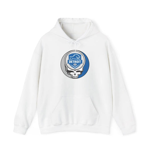Detroit Lions Stealie Grateful Dead Hooded Sweatshirt NFL The Gridiron Collection