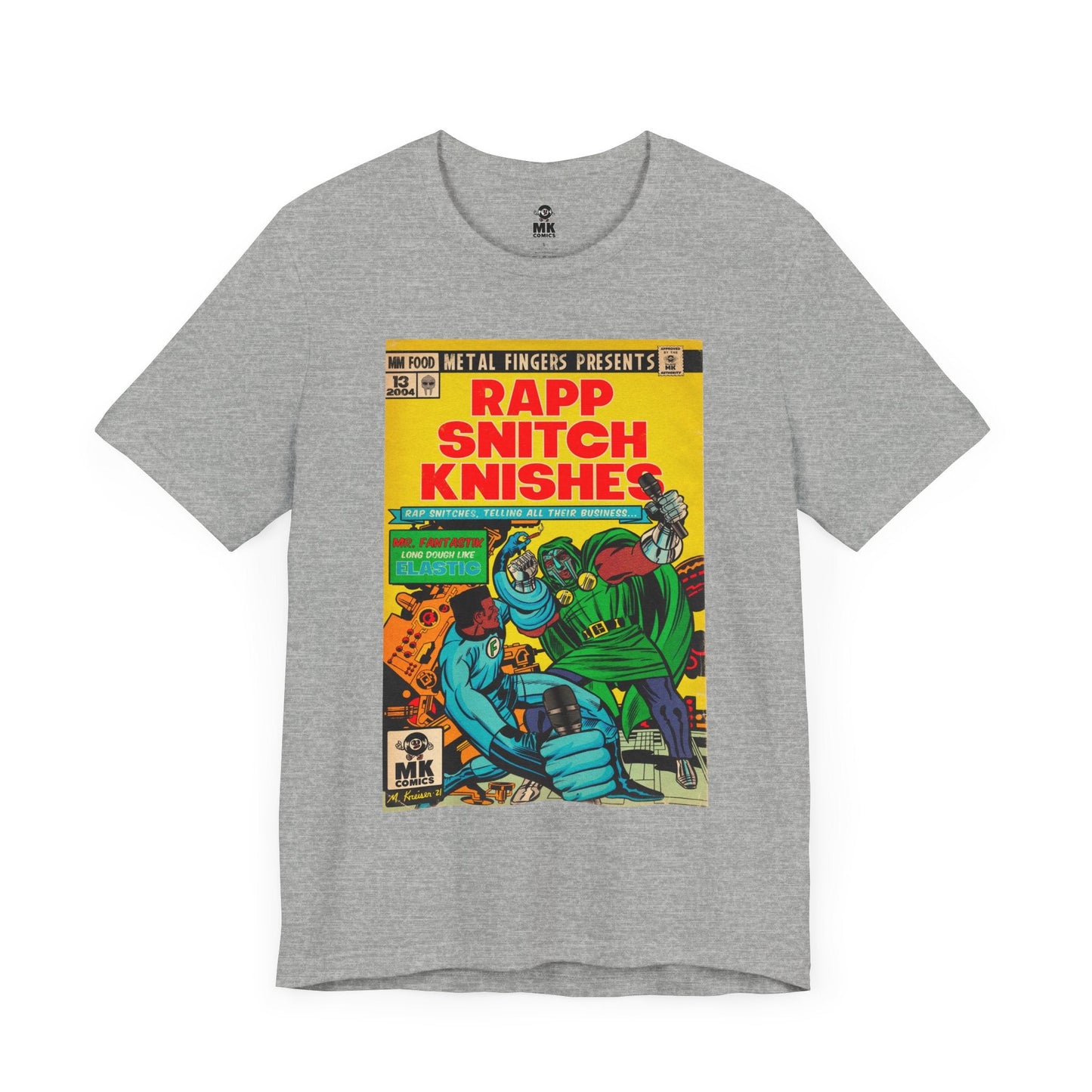 Rapp Snitch Knishes Comic Book Art - Unisex Jersey Short Sleeve Tee