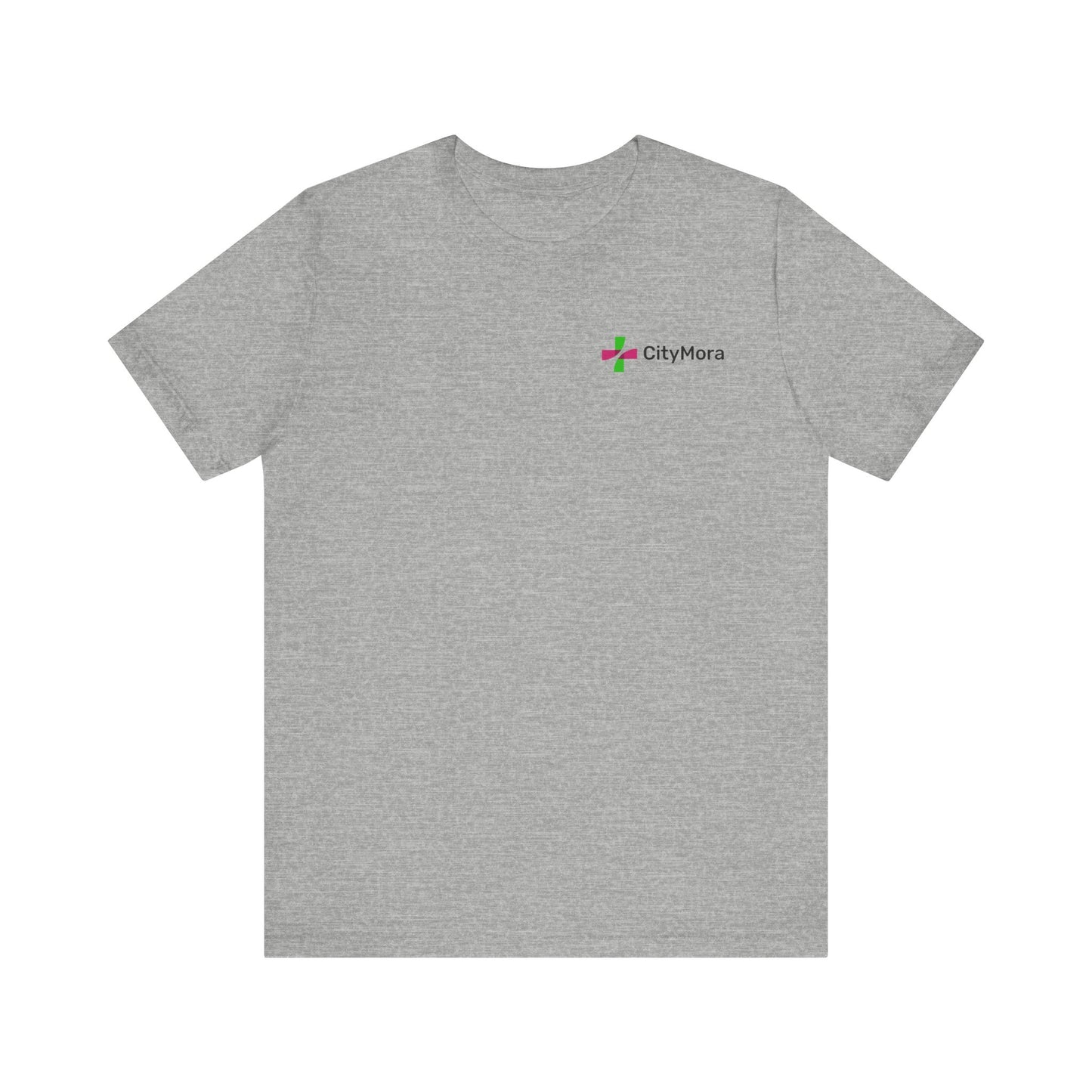 Casual Unisex Tee - 'CityMora' Motivational Short Sleeve Shirt