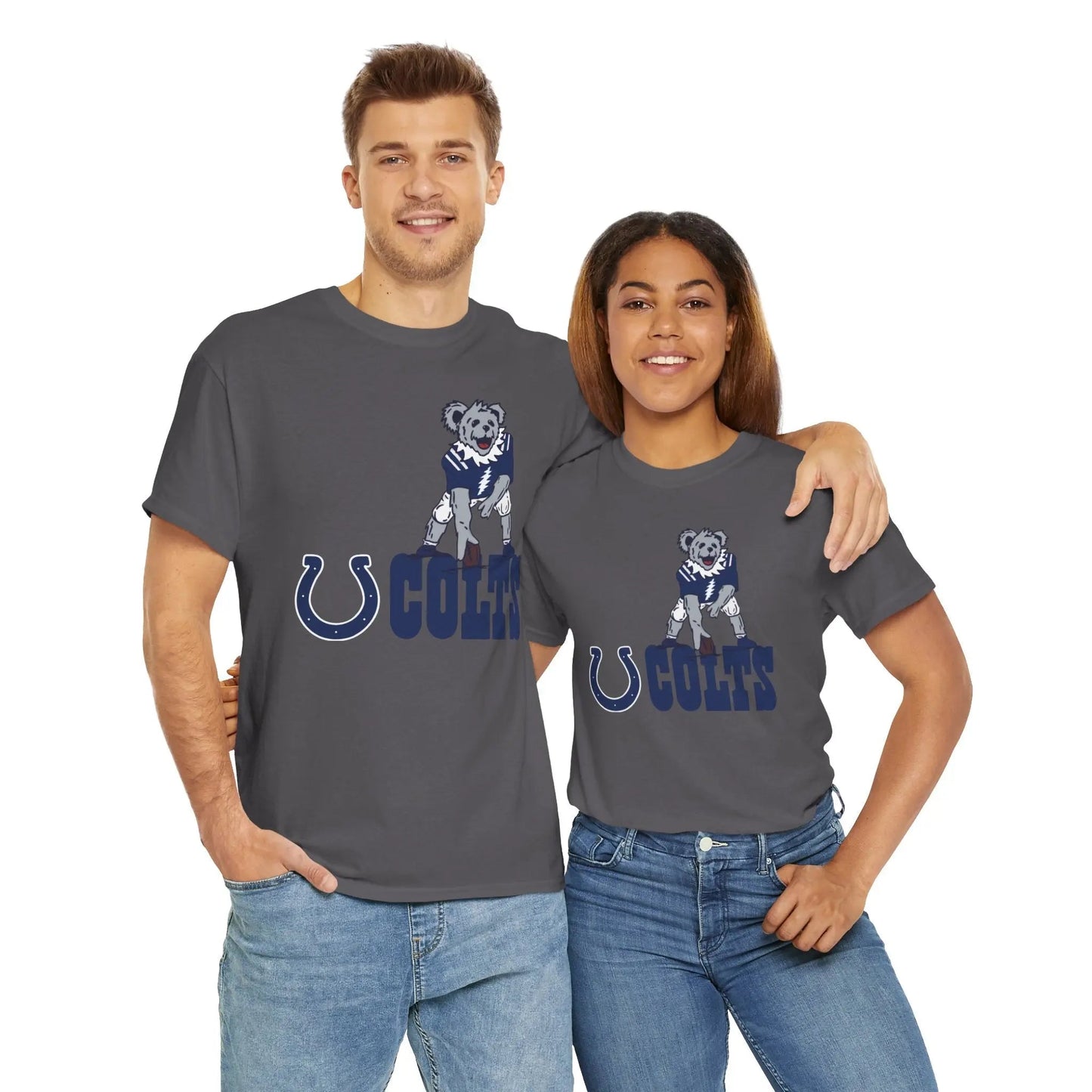Indianapolis Colts Dancing Bear Grateful Dead T-Shirt The Gridiron Collection
